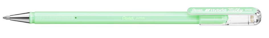 Pentel Gel-Tintenroller Hybrid Milky, pastellgrün von Pentel