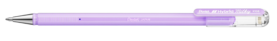 Pentel Gel-Tintenroller Hybrid Milky, pastellviolett von Pentel