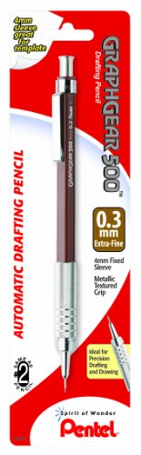 Pentel Graph Gear 500 Automatic Drafting Pencil, 0.3mm, Brown Barrel, (PG523BP) by Pentel von Pentel