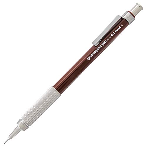Pentel GraphGear 500 Ausarbeitungs-Bleistift, automatisch Braun 0.3 mm braun von Pentel