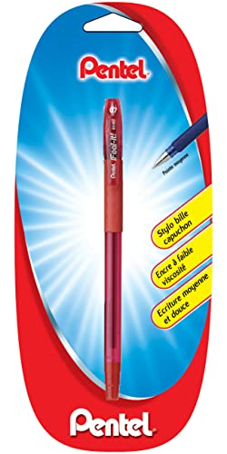 Pentel Ifeel-it! BX487 Kugelschreiber, mittlere Spitze, 0,7 mm, 1 Stück, Rot von Pentel