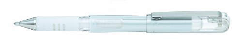 Pentel K230-WO Hybrid Gel Grip DX Tintenroller mit pigmentierter Tinte, 12-er Packung, weiß von Pentel