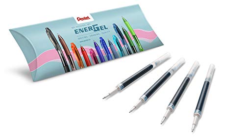 Pentel LR7-CX Nachfüllmine für EnerGel-Stifte, 0,7 mm Kugelspitze = 0,35 mm Strichstärke, blau, 1 stück (4er Pack) von Pentel