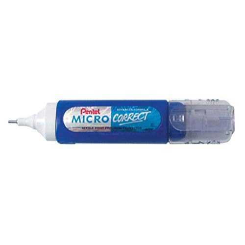 Pentel Micro Correct Flüssig-Korrekturstift, Präzisions-Nadelspitze, F, 12 ml von Pentel