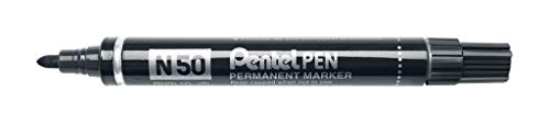 Pentel N50-AE Aluminiumgehäuse, 12 Stück schwarz von Pentel