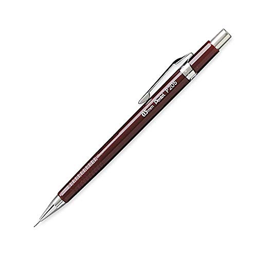 Pentel P205-B Druckbleistift 0,5 mm, HB, rot, 1 Stück (1er Pack) von Pentel