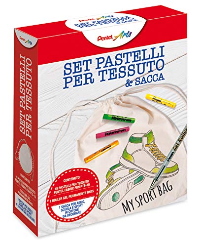 Pentel PTS Kit Buntstifte für Stoff und Beutel von Pentel