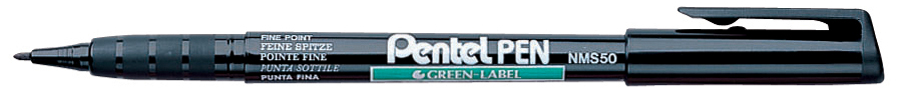 Pentel Permanent-Marker GREEN-LABEL NMS50, schwarz von Pentel
