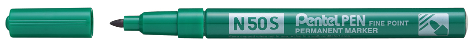 Pentel Permanent-Marker N50S, Rundspitze fein, grün von Pentel