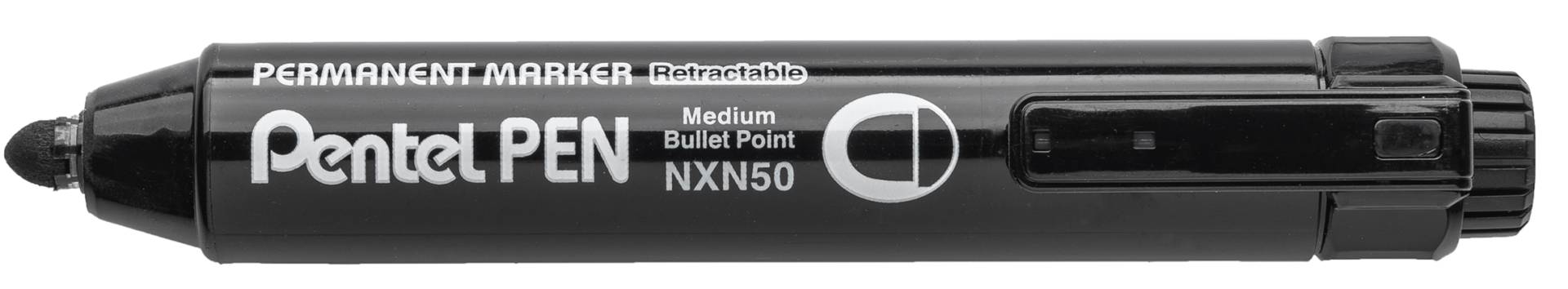 Pentel Permanent-Marker NXN50 mit Druckmechanik, schwarz von Pentel