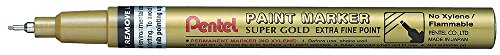 Pentel Permanent Paint Marker, Extra feine Spitze, gold, 1 Stück 12 Marker von Pentel