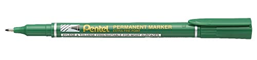 Pentel Permanentmarker, extrafein, Grün, 12 Stück von Pentel