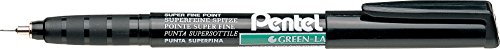 Pentel Permanentmarker xylol-/toluolfrei superfein 0,4 mm Strichbreite 12 Stück schwarz von Pentel