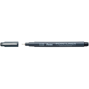Pentel Pointliner Calligraphy S20P-C30A Fineliner schwarz 3,0 mm, 1 St. von Pentel