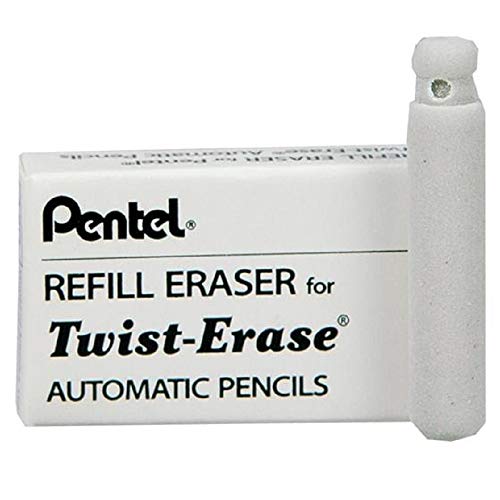 Pentel Radiergummi-Ersatzminen für Twist III Bleistifte (E10) von Pentel