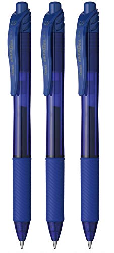 Pentel BL110 Roller Energel X 1.0 mm, blau, 3 Stück von Pentel