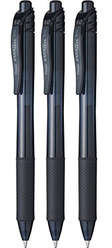 Pentel Roller Gel Energel X 1.0 BL110 Tintenroller, Schwarz von Pentel