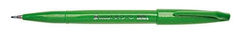 Pentel SES15C-D Faserschreiber mit Flexibler Pinsel-ähnlicher Spitze grün von Pentel
