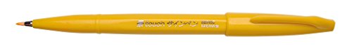 Pentel SES15C-G Faserschreiber mit Flexibler Pinsel-ähnlicher Spitze gelb von Pentel