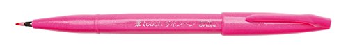 Pentel SES15C-P Faserschreiber mit Flexibler Pinsel-ähnlicher Spitze pink von Pentel