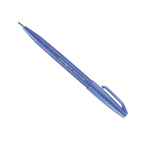 Pentel SES15C-V2X Brush Sign Pen blauviolett, Faserschreiber, pinselähnliche Spitze, 1 Stück von Pentel