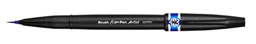 Pentel SESF30C-CX Brush Sign Pen Artist - Pinselstift mit extra feiner Pinsel-Spitze, 1 Stück blau von Pentel