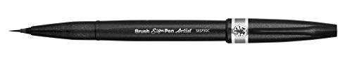 Pentel SESF30C-NX Brush Sign Pen Artist - Pinselstift mit extra feiner Pinsel-Spitze, 1 Stück grau von Pentel