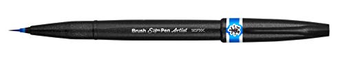 Pentel SESF30C-SX Brush Sign Pen Artist - Pinselstift mit extra feiner Pinsel-Spitze, 1 Stück hellblau Pentel SESF30C-SX Brush Sign Pen Artist - Pinselstift mit extra feiner Pinsel-Spitze, 1 Stück hellblau von Pentel