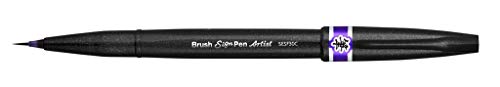 Pentel SESF30C-VX Brush Sign Pen Artist - Pinselstift mit extra feiner Pinsel-Spitze, 1 Stück violett von Pentel