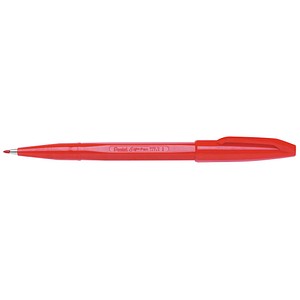 Pentel Sign Pen Filzstift rot, 1 St. von Pentel