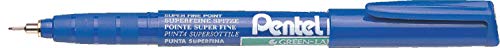 Pentel Superfine Permanent Marker, blau Tinte (12 Stück Marker) von Pentel