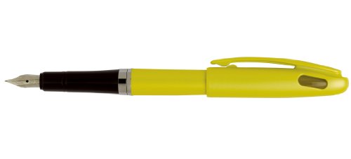 Pentel TRF91G-C Füllfederhalter Tradio Design Kollektion, Serie"Soft" Strichstärke, medium gelb von Pentel
