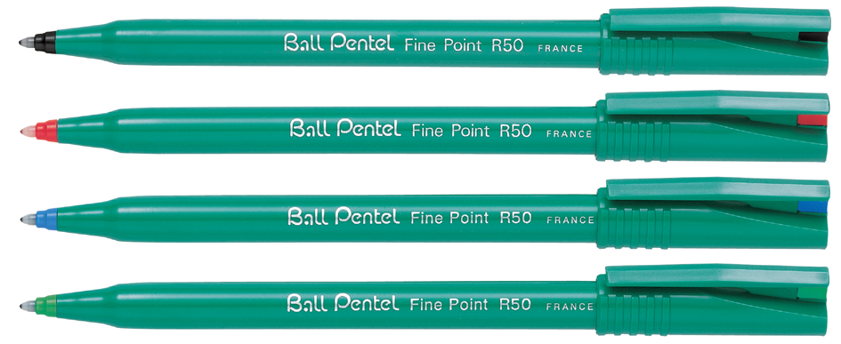 Pentel Tintenroller Ball Pentel R50, grün - Recycology von Pentel