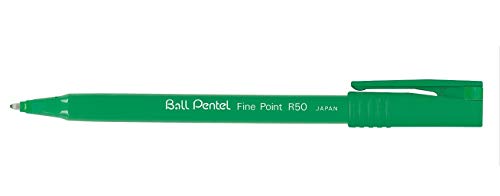 Pentel Tintenroller R50-D "Ball Pentel" 0,4mm, 12 Stück, gün von Pentel