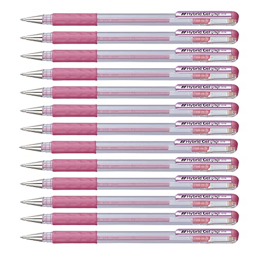 Pentel Tintenroller mit Geltinte, 0,8 mm Lot de 12 Rose métallisé Pentel Tintenroller mit Geltinte, 0,8 mm Lot de 12 Rose métallisé von Pentel