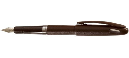 Pentel Tradio 12 Stück Standardfüllhalter wiederaufladbar Tinte Blau Körper Weise Leder schokoladenbraun von Pentel