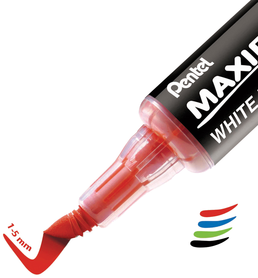 Pentel Whiteboard-Marker MAXIFLO Flex-Feel, rot von Pentel