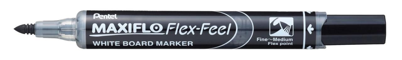Pentel MAXIFLO Flex-Feel Whiteboard-Marker 2.0 - 5.0 mm Schwarz Pentel MAXIFLO Flex-Feel Whiteboard-Marker 2.0 - 5.0 mm Schwarz von Pentel