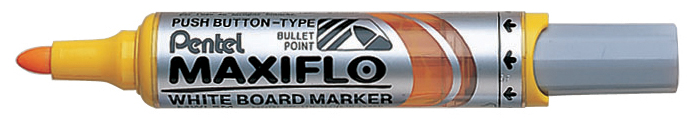 Pentel Whiteboard-Marker MAXIFLO MWL5M, gelb von Pentel