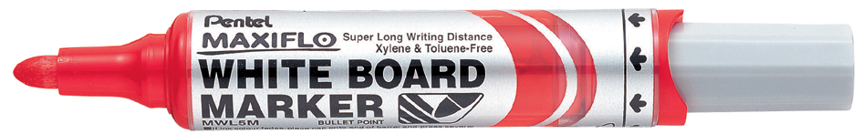 Pentel Whiteboard-Marker MAXIFLO MWL5M, rot von Pentel