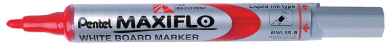 Pentel Whiteboard-Marker MAXIFLO MWL5S, rot von Pentel