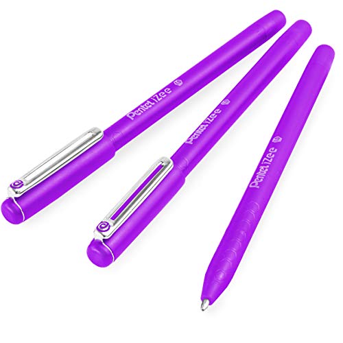Pentel iZee BX460 Kugelschreiber, 1,0 mm Spitze, violette Tinte, 3 Stück von Pentel