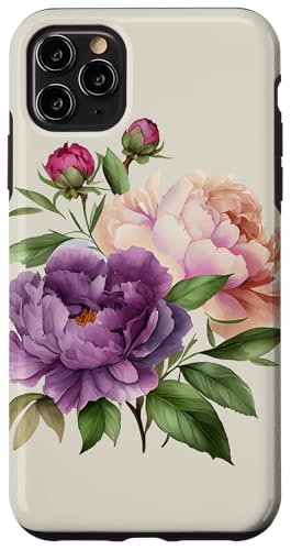 Pfingstrosen Blumen Aquarell Lavendel Lila Pfingstrosen Rosa Pfingstrose Hülle für iPhone 11 Pro Max Pfingstrosen Blumen Aquarell Lavendel Lila Pfingstrosen Rosa Pfingstrose Hülle für iPhone 11 Pro Max von Peony Flower Art NYC