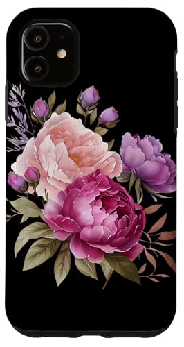 Pfingstrosen Blumen Aquarell Lavendel Lila Pfingstrosen Rosa Pfingstrose Hülle für iPhone 11 Pfingstrosen Blumen Aquarell Lavendel Lila Pfingstrosen Rosa Pfingstrose Hülle für iPhone 11 von Peony Flower Art NYC