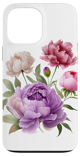 Pfingstrosen Blumen Aquarell Lavendel Lila Pfingstrosen Rosa Pfingstrose Hülle für iPhone 13 Pro Max Pfingstrosen Blumen Aquarell Lavendel Lila Pfingstrosen Rosa Pfingstrose Hülle für iPhone 13 Pro Max von Peony Flower Art NYC