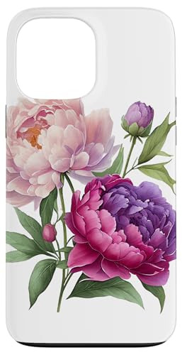 Pfingstrosen Blumen Aquarell Lavendel Lila Pfingstrosen Rosa Pfingstrose Hülle für iPhone 13 Pro Max Pfingstrosen Blumen Aquarell Lavendel Lila Pfingstrosen Rosa Pfingstrose Hülle für iPhone 13 Pro Max von Peony Flower Art NYC