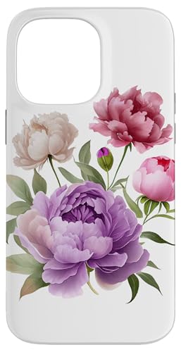 Pfingstrosen Blumen Aquarell Lavendel Lila Pfingstrosen Rosa Pfingstrose Hülle für iPhone 14 Pro Max Pfingstrosen Blumen Aquarell Lavendel Lila Pfingstrosen Rosa Pfingstrose Hülle für iPhone 14 Pro Max von Peony Flower Art NYC