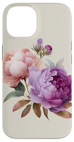 Pfingstrosen Blumen Aquarell Lavendel Lila Pfingstrosen Rosa Pfingstrose Hülle für iPhone 14 Pfingstrosen Blumen Aquarell Lavendel Lila Pfingstrosen Rosa Pfingstrose Hülle für iPhone 14 von Peony Flower Art NYC