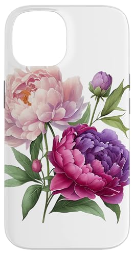 Pfingstrosen Blumen Aquarell Lavendel Lila Pfingstrosen Rosa Pfingstrose Hülle für iPhone 14 Pfingstrosen Blumen Aquarell Lavendel Lila Pfingstrosen Rosa Pfingstrose Hülle für iPhone 14 von Peony Flower Art NYC