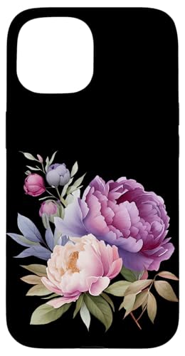 Pfingstrosen Blumen Aquarell Lavendel Lila Pfingstrosen Rosa Pfingstrose Hülle für iPhone 15 Pfingstrosen Blumen Aquarell Lavendel Lila Pfingstrosen Rosa Pfingstrose Hülle für iPhone 15 von Peony Flower Art NYC